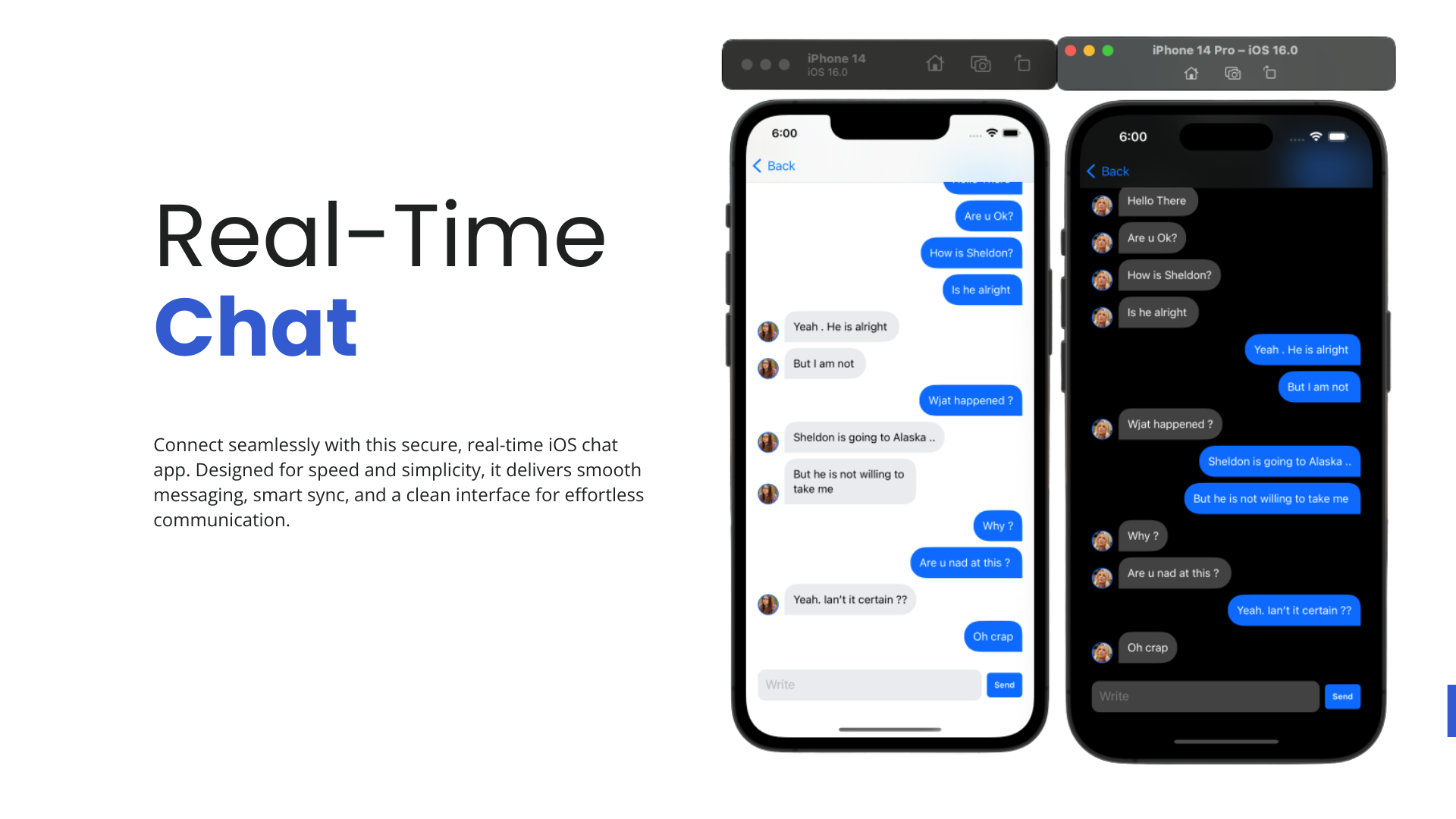 iOS Real-Time Chat App